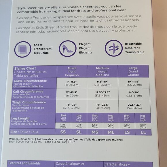 Sigvaris Medical Compression Hosiery / Thigh-High / LL / Honey / 781NLLO33 - Picture 5 of 5